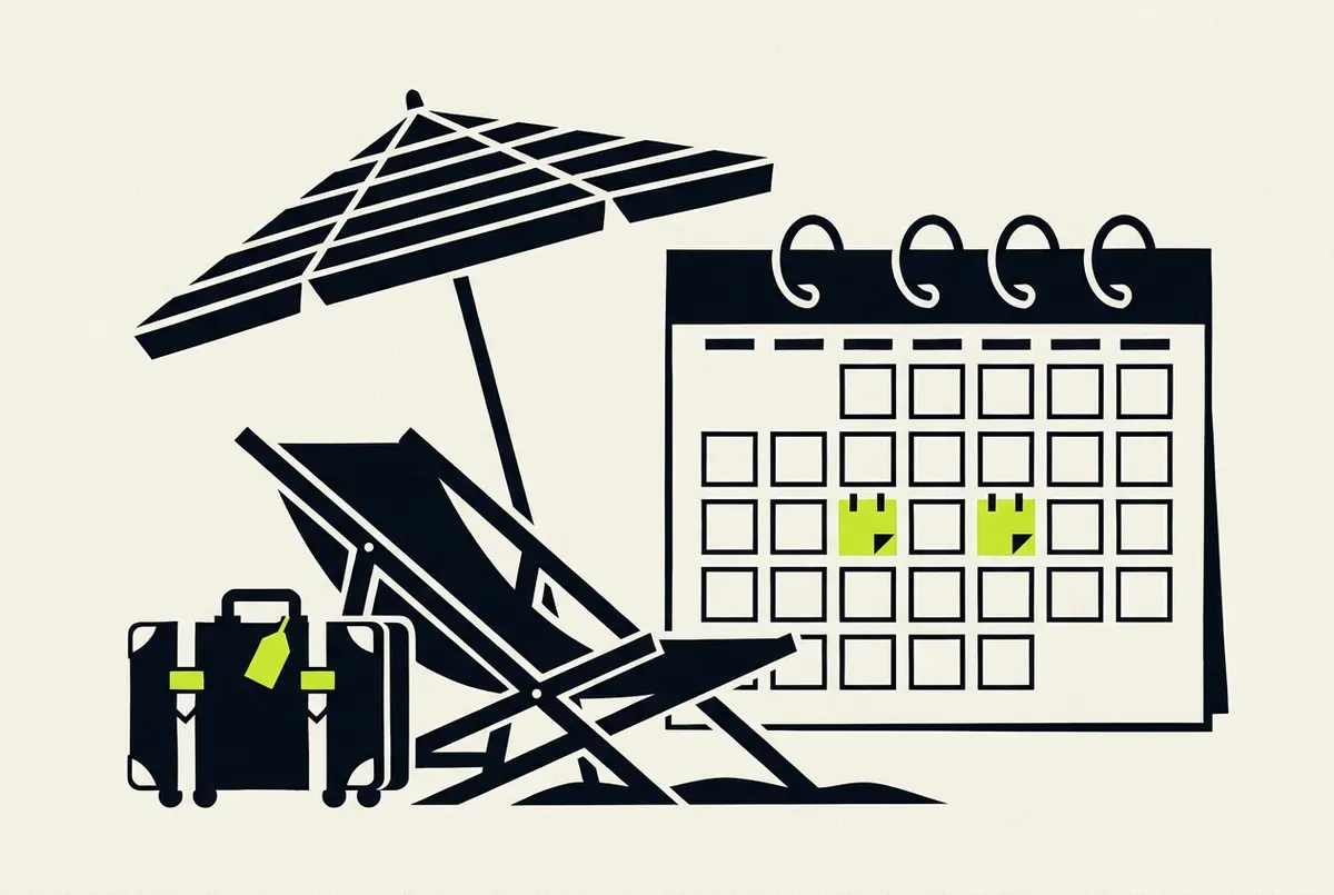 Illustration til guiden Feriepenge og ferieloven: sådan virker det
